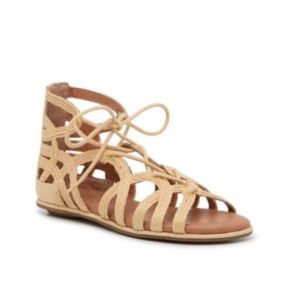 NWOT Gentle Souls Raffia Sandal Break My Heart Sandal 8.5 $149.00
